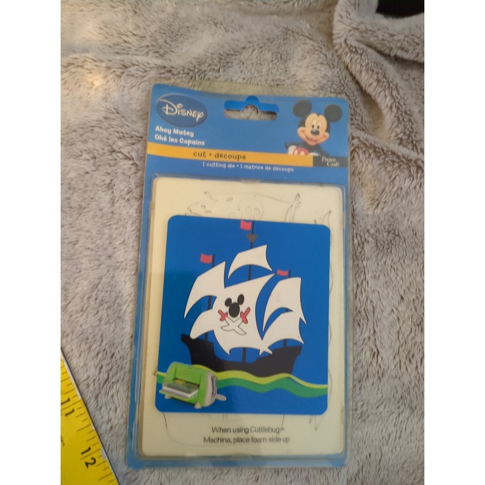 Cuttlebug Disney Cutting Die Ahoy Matey Mickey Mouse Pirate Ship New